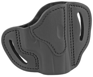 1791 Gunleather BHC Compact Open-Top Belt Holster, OWB, Stealth Black Leather, Right Hand