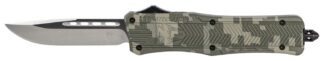 CobraTec Knives MADCCTK1MDNS CTK-1 Medium 3" OTF Drop Point Plain D2 Steel Blade/Army DigiCamo Aluminum Handle Features Glass Breaker Includes Pocket Clip