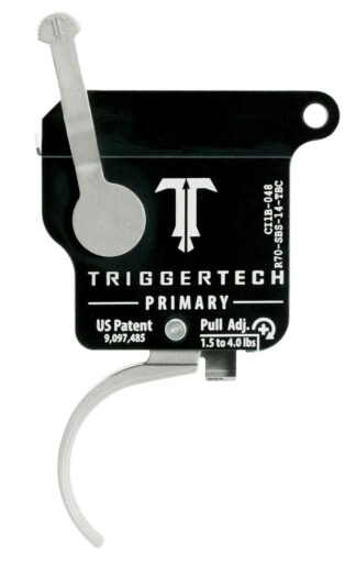 TriggerTech R70SBS14TBC Primary Single-Stage Curved Trigger for Remington 700, 1.5-4 lb Pull, Stainless