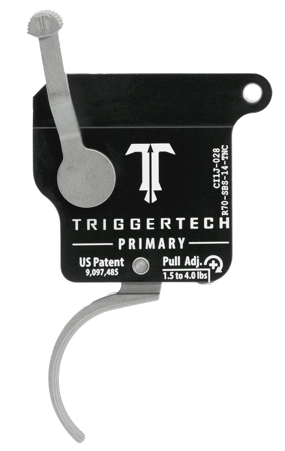 Trigger Tech Primary Curved Trigger for Remington 700 (Right), No Bolt Release, 1.5-4 lb Pull