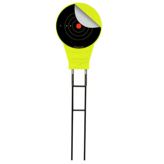 Birchwood Casey Ground Strike Belly Dancer Spring Target .22+ Caliber Yellow Bullseye