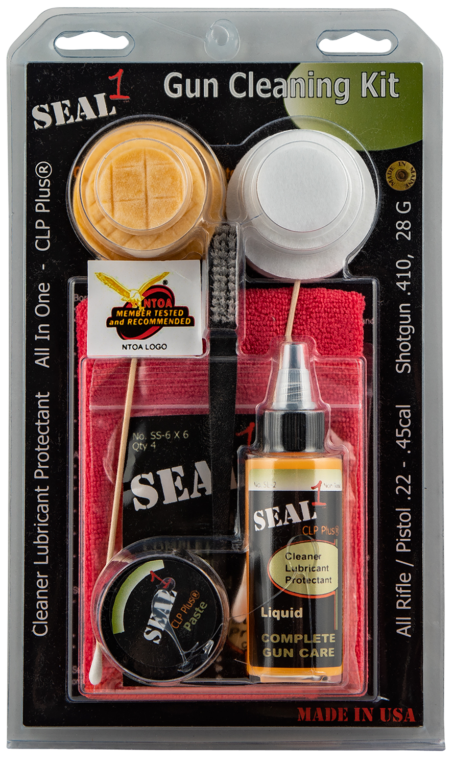 Seal 1 Complete Gun Cleaning Kit Rifle and Handgun .22-.45 Cal