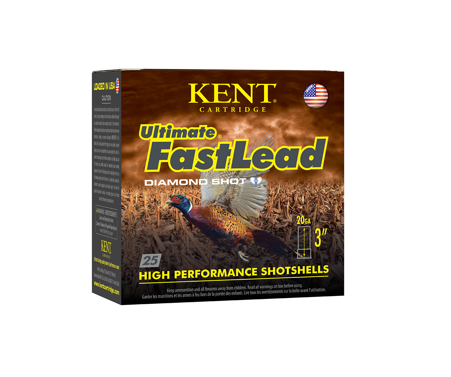 Kent Cartridge K203UFL366 Ultimate Fast Lead 20Gauge 3" 1 1/4oz 6Shot 25 Per Box/10 Case