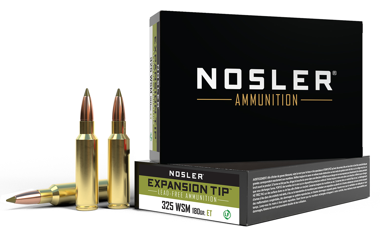 Nosler Trophy Grade E-Tip Lead Free 325 WSM 180 gr Rifle Ammunition (20 Rounds)