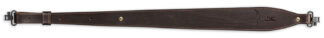 Browning John M Browning Signature Dark Brown Leather/Suede Adjustable Rifle Sling