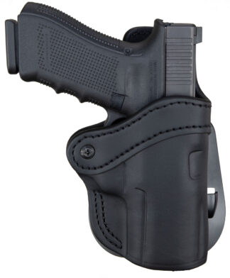 1791 Gunleather BH2.4S Optic Ready Paddle OWB Holster, Stealth Black Leather, Right Hand