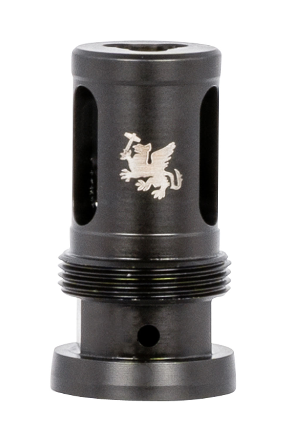 Griffin Armament Taper Mount Hammer Comp 30 Cal, 5/8x24 Threads, Black, 1.08 in Diameter