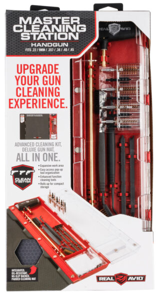 Real Avid Master Cleaning Station Handgun Cleaning Kit .22/9mm/.357/.38/.40/.45