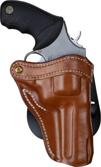 1791 Gunleather RVH2 Paddle Holster for Ruger GP100, Right Hand, Classic Brown Leather