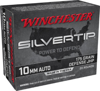 Winchester Ammo W10MMST Super X 10mmAuto 175gr Silvertip Jacket Hollow Point 20 Per Box/10 Case