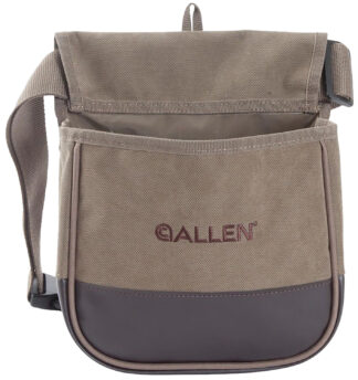 Allen Select Canvas Double Compartment Shell Bag, Tan Belt Loop/Clasp