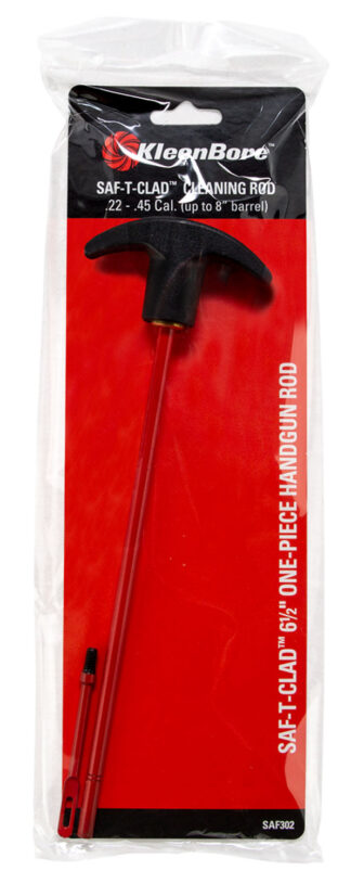 Kleen-Bore SAF-T-CLAD Cleaning Rod .22-.45 Cal Handgun 6.5 in with Swivel Handle