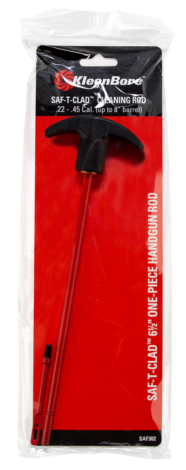 Kleen-Bore SAF-T-CLAD Cleaning Rod .22-.45 Cal Handgun 6.5 in with Swivel Handle
