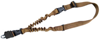 Tac Shield T6010CY Shock Sling, Single-Point Rifle/Shotgun, Coyote Tan Webbing