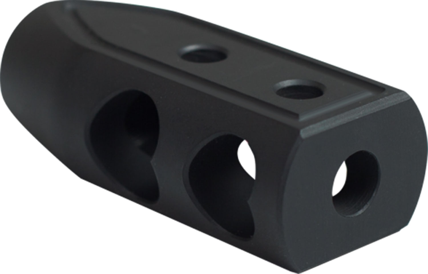 Timber Creek Heart Breaker Muzzle Brake 1/2-28 Tpi Threads, Black Cerakote, for .223 or Less