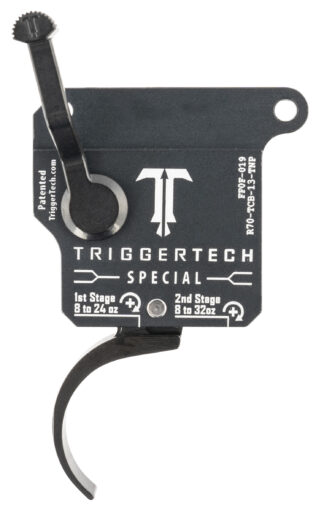 TriggerTech 700 Two-Stage Pro Curved Trigger, 1-3.50 lb, Matte Gray/Black, for Remington 700 Right