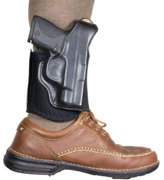 DeSantis Die Hard Ankle Rig Right Hand Black Leather