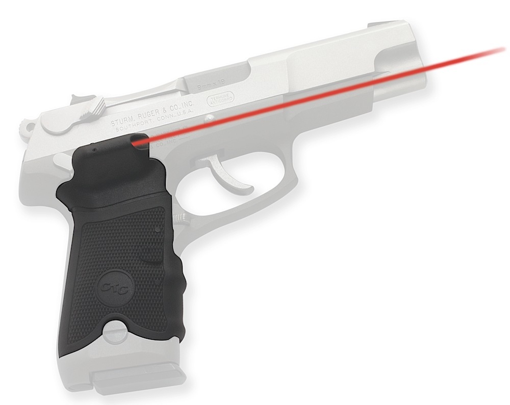 Crimson Trace LG-389 Lasergrips, Red Laser, Black Polymer