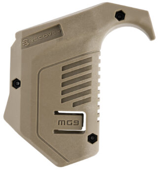 Recover Innovations Angled Mag Pouch MG9-02 Tan Polymer with Picatinny Rail Mount