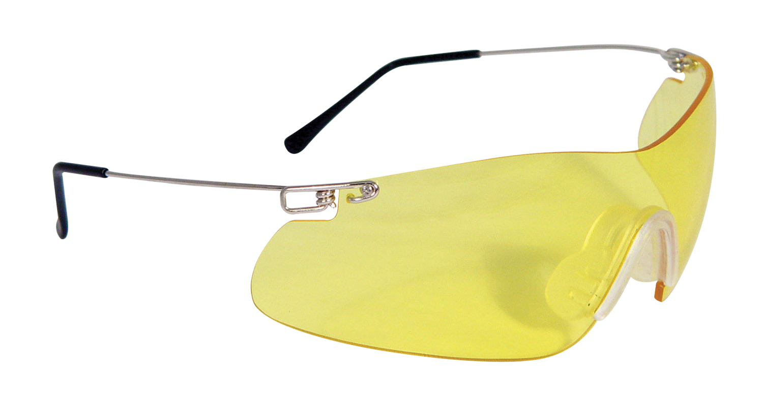 Radians Clay Pro Shooting Glasses CP5740CS Amber Lens, Silver Frame
