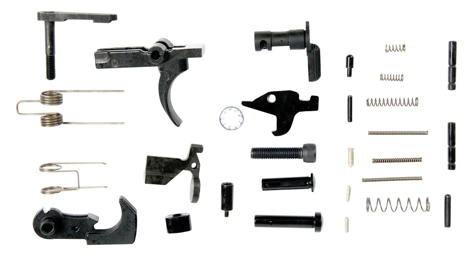 LBE Unlimited AR15 Lower Parts Kit, 223 Rem/5.56 NATO, Black Finish