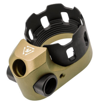 Strike Industries TRIBUS Enhanced Castle Nut & End Plate FDE