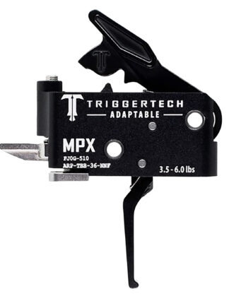 Trigger Tech Adaptable Two-Stage Flat Trigger for SIG MPX (3.50-6 lb), Black PVD