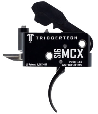 Trigger Tech Adaptable Two-Stage Flat Trigger for SIG MCX, Black PVD, 2.50-5 lb
