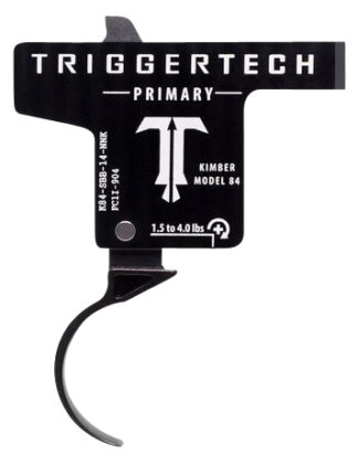 Trigger Tech Primary K84SBB14NNK Single-Stage Curved Trigger for Kimber M84 (1.50-4 lbs) Black PVD