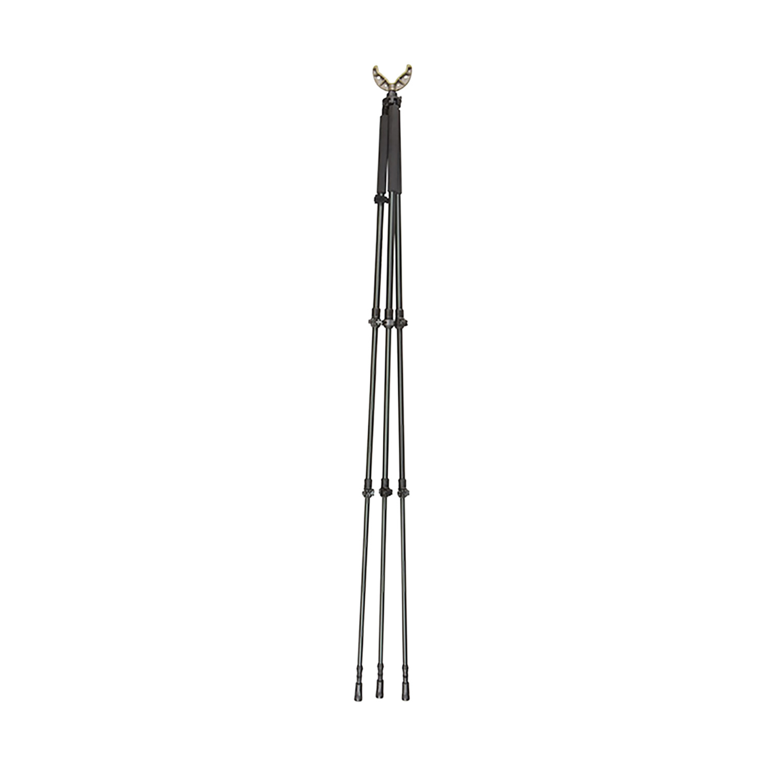 Allen Axial All-Around Shooting Stick 21412 Tripod Bipod Monopod, Black Aluminum W/ Rubber Feet