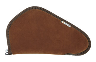 Heritage Cases 8613 Handgun Case 13 in Brown Suede W/Black Trim