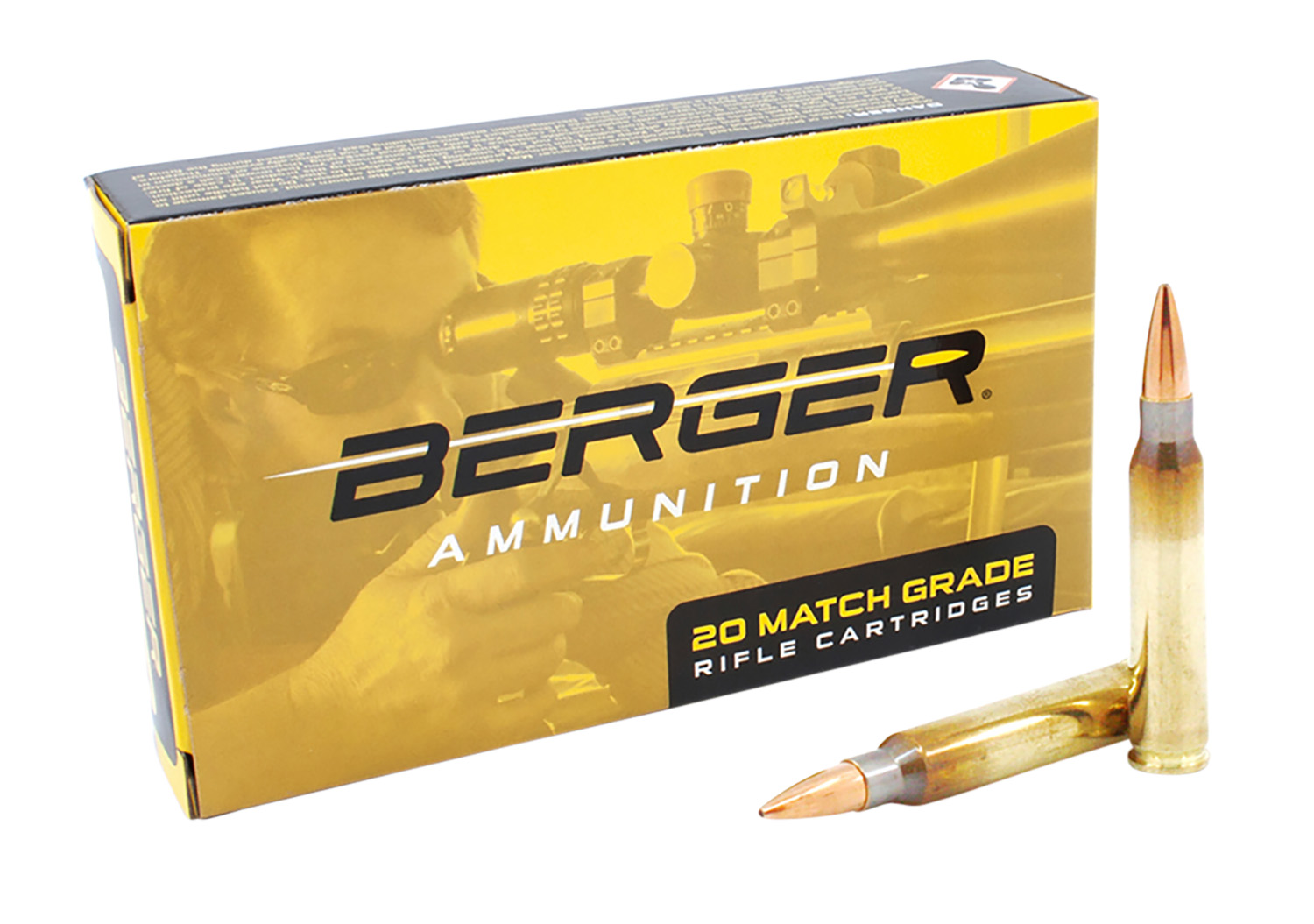 Berger Bullets Target 23020 .223 Rem/5.56 NATO 73gr Boat Tail, 20-Round Box