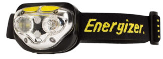 Energizer HDE32E Vision Ultra 400-Lumen Red/Green/White Headlamp, IPX4, 80m Beam