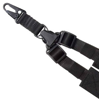 Outdoor Connection a-Tac Single-Point Sling Black Nylon, 2 in Elastic Webbing
