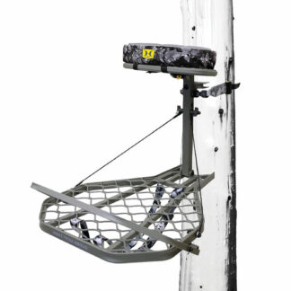 Hawk Helium Pro Hang-on Tree Stand Aluminum Powder-Coated Gray, 16 x 10 Seat
