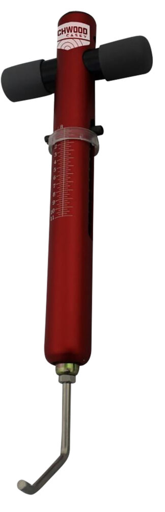 Birchwood Casey TRGSCL Trigger Scale, 0 to 11 lb Trigger Pull, Red Aluminum Body