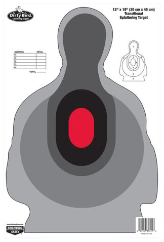 Birchwood Casey 35722 Dirty Bird Silhouette Tagboard Target, 12 x 18 in, 100-Pack