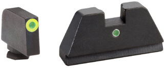 Ameriglo GL391 Optic Compatible Sight Set XL Tall Green Tritium I-Dot (Glock)