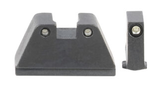 Ameriglo GL814 2XL Tall Optic-Compatible Suppressor Sights, Green Tritium/Black Finish
