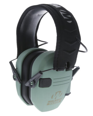 Walkers Razor Slim Electronic Muff 23 dB Over-the-Head Sage Green/Black
