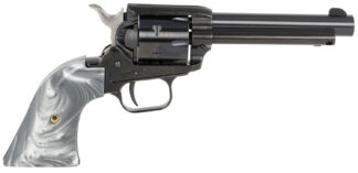 Heritage Mfg RR22B4GPRL Rough Rider 22 LR 6 Shot 4.75" Black Barrel & Cylinder Black Frame, Altamont Gray Pearl Grips
