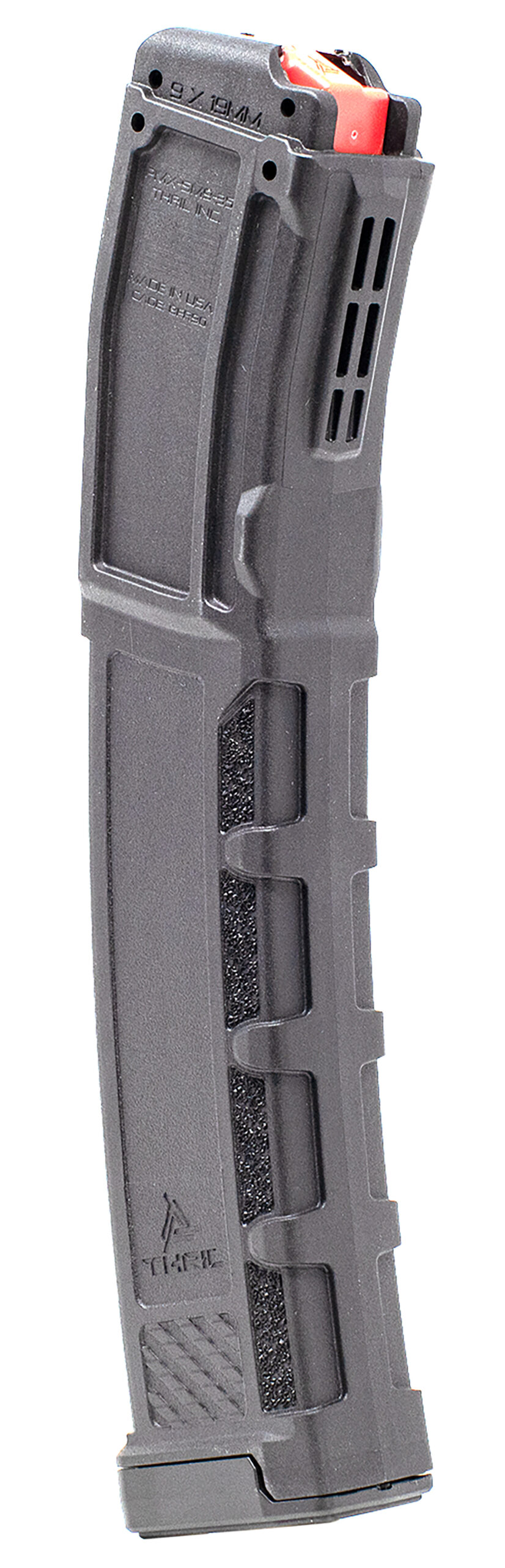 Thril PMX SM9 9mm Luger Magazine, 35 Rounds, Fits MPX Gen II, Gray Polymer