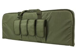 NCStar 2960 Carbine Gun Case 36 in OD Green, PVC, Rectangular Padded Case with 4 External Pouches