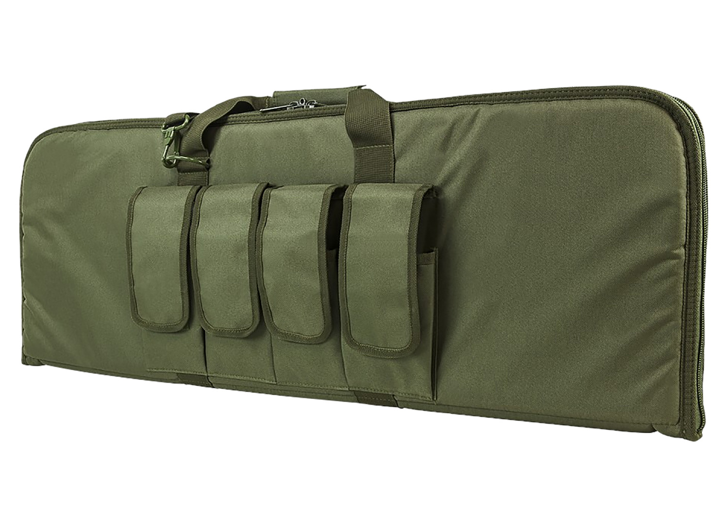 NCStar 2960 Carbine Gun Case 36 in OD Green, PVC, Rectangular Padded Case with 4 External Pouches