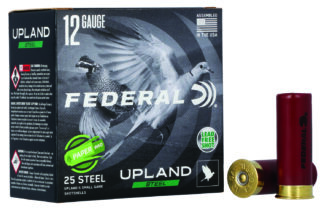 Federal USH122W75 Upland Steel 12 Gauge 2.75 in 1 oz #7.5 Steel Shot, 25 Rounds