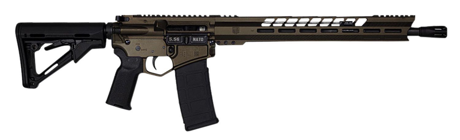 Diamondback DB15 5.56 NATO 16 in Barrel 30+1 Midnight Bronze/Black Gold Adjustable CTR