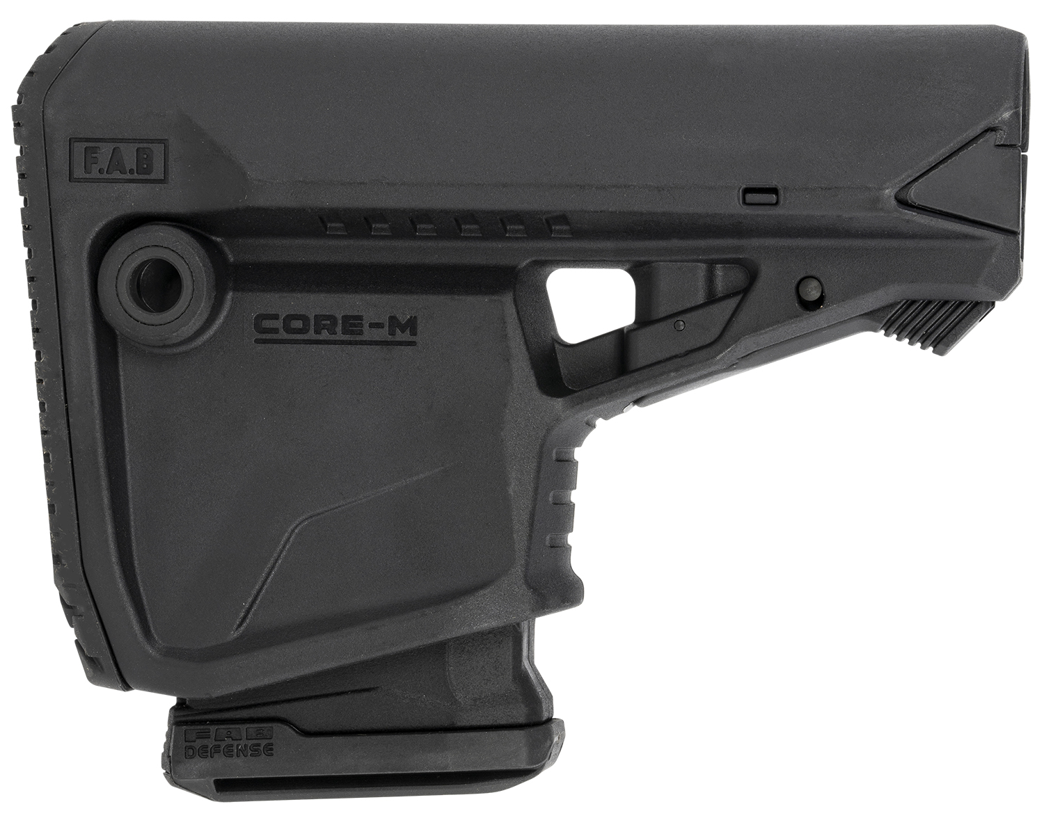 FAB Defense GL-Core Survival Buttstock with Built-In 10rd Mag Carrier for AR15/M16/M4, Black Polymer