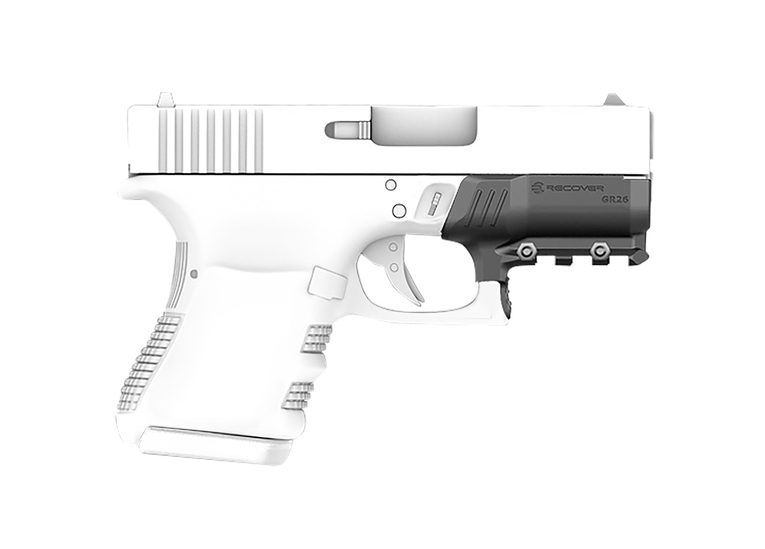 Recover Tactical GR2601 Rail Adapter for Glock 26 and 27 Black