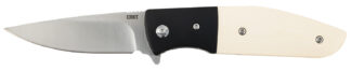 Columbia River Curfew Assisted-Opening Folding Knife, 3.10 in 8Cr13MoV SS Blade, Black/White Handle