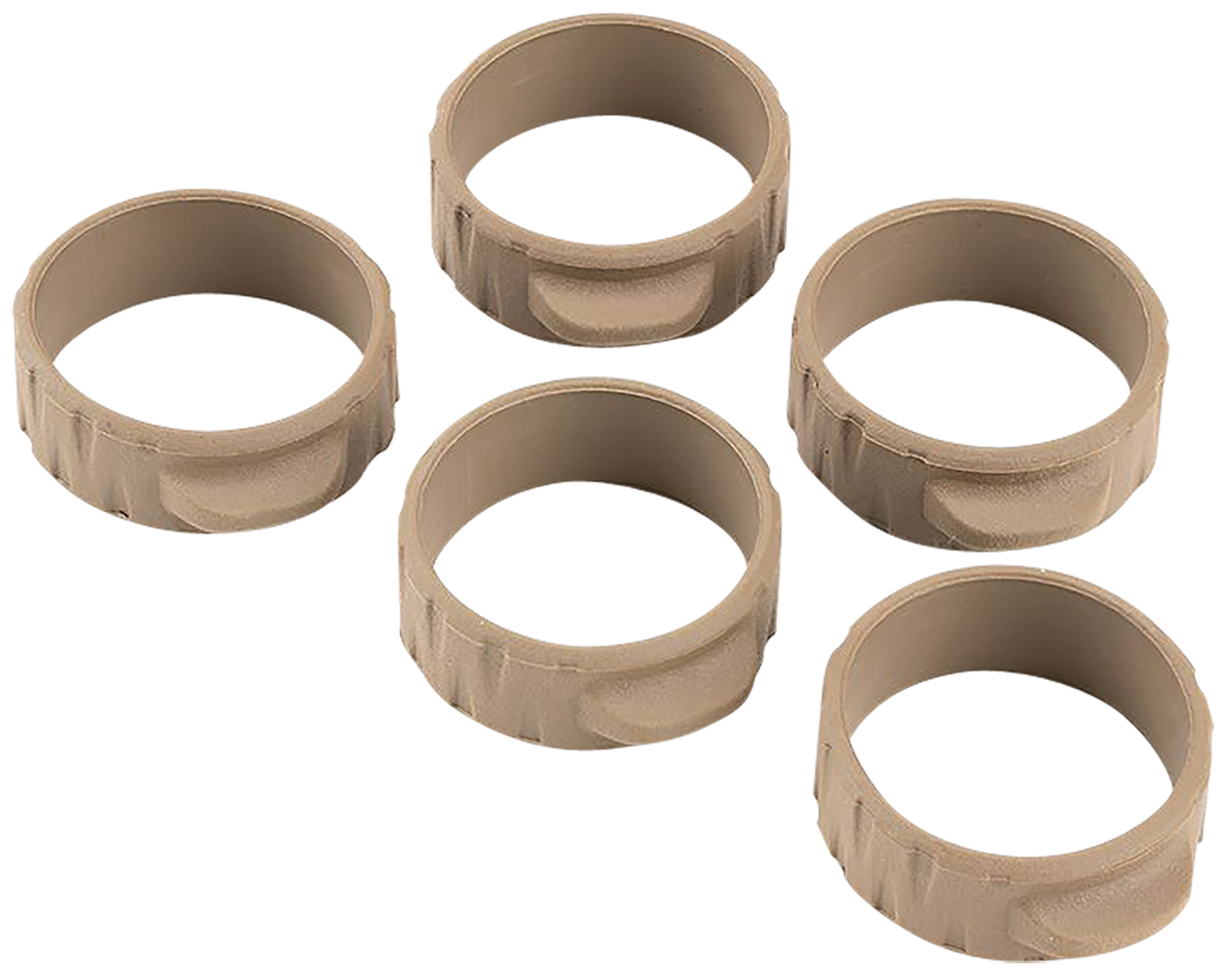 Strike Industries Bang Band Mini 34mm FDE NBR Rubber Grip Band (5-Pack)